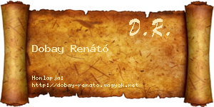 Dobay Renátó névjegykártya