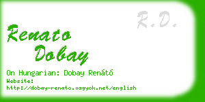 renato dobay business card