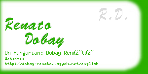 renato dobay business card